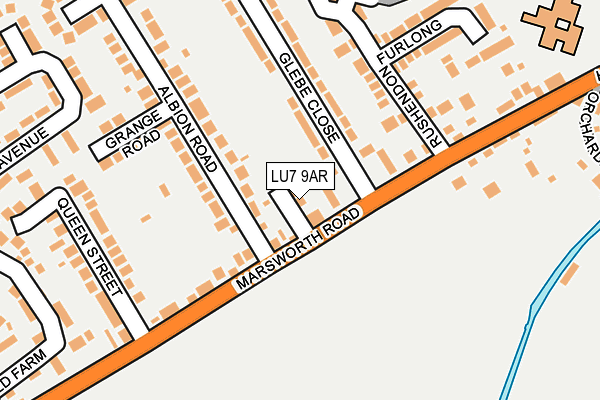 LU7 9AR map - OS OpenMap – Local (Ordnance Survey)