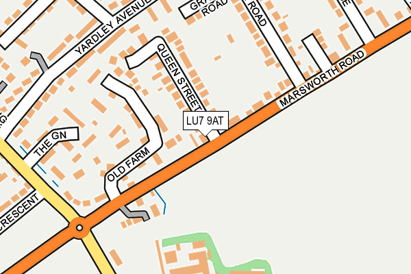 LU7 9AT map - OS OpenMap – Local (Ordnance Survey)