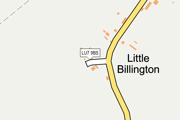 LU7 9BS map - OS OpenMap – Local (Ordnance Survey)