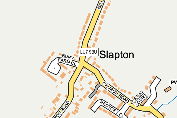 LU7 9BU map - OS OpenMap – Local (Ordnance Survey)