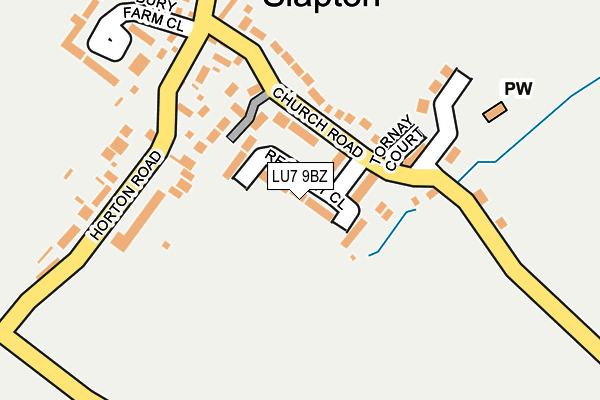 LU7 9BZ map - OS OpenMap – Local (Ordnance Survey)