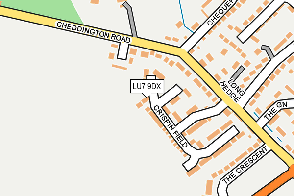 LU7 9DX map - OS OpenMap – Local (Ordnance Survey)