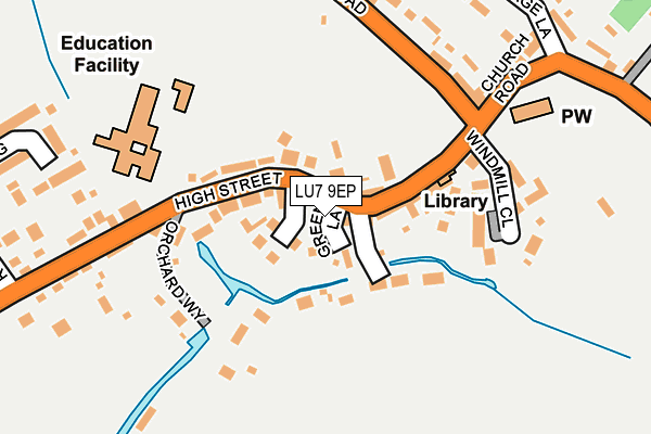 LU7 9EP map - OS OpenMap – Local (Ordnance Survey)