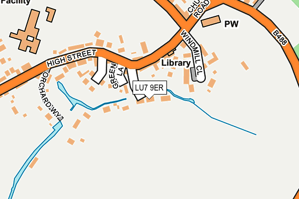 LU7 9ER map - OS OpenMap – Local (Ordnance Survey)