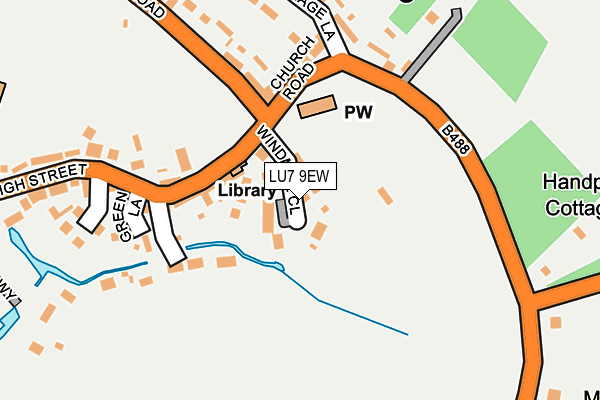 LU7 9EW map - OS OpenMap – Local (Ordnance Survey)