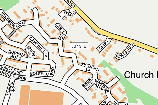 LU7 9FD map - OS OpenMap – Local (Ordnance Survey)