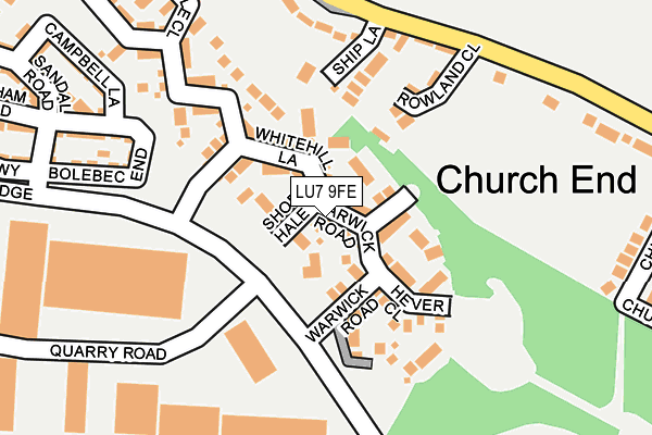 LU7 9FE map - OS OpenMap – Local (Ordnance Survey)