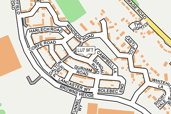 LU7 9FT map - OS OpenMap – Local (Ordnance Survey)