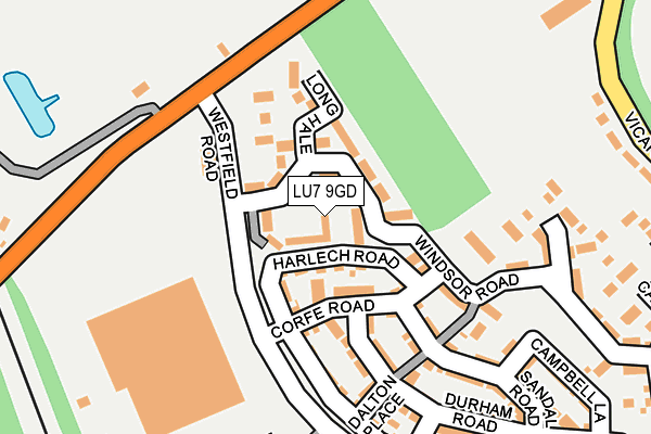 LU7 9GD map - OS OpenMap – Local (Ordnance Survey)