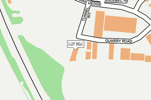 LU7 9GJ map - OS OpenMap – Local (Ordnance Survey)