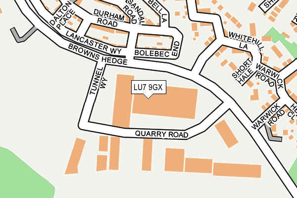 LU7 9GX map - OS OpenMap – Local (Ordnance Survey)