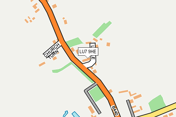 LU7 9HE map - OS OpenMap – Local (Ordnance Survey)