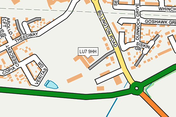 LU7 9HH map - OS OpenMap – Local (Ordnance Survey)