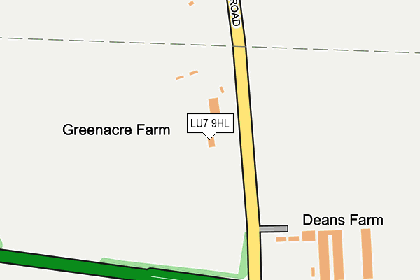 LU7 9HL map - OS OpenMap – Local (Ordnance Survey)