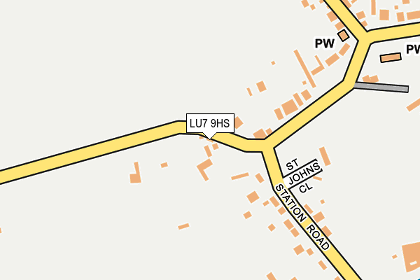 LU7 9HS map - OS OpenMap – Local (Ordnance Survey)
