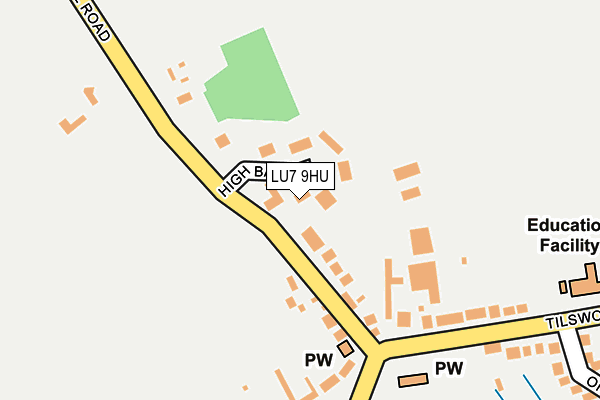 LU7 9HU map - OS OpenMap – Local (Ordnance Survey)