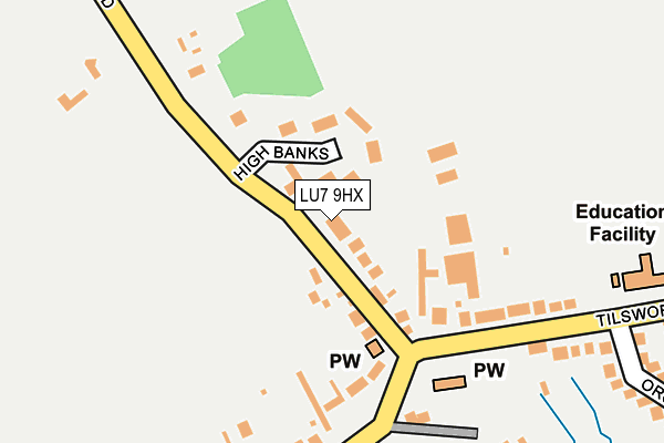 LU7 9HX map - OS OpenMap – Local (Ordnance Survey)