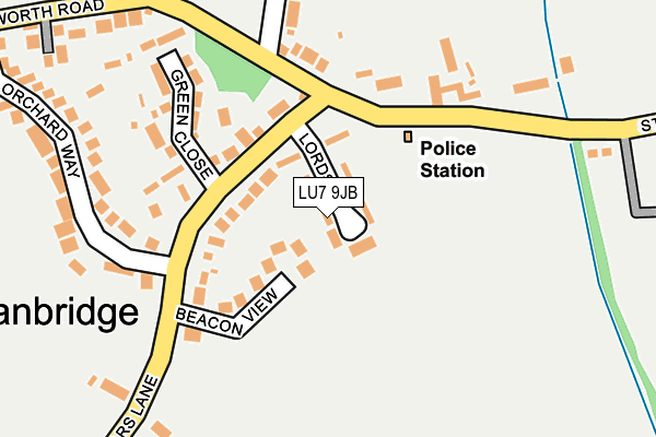 LU7 9JB map - OS OpenMap – Local (Ordnance Survey)