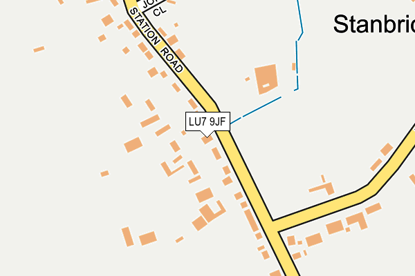 LU7 9JF map - OS OpenMap – Local (Ordnance Survey)