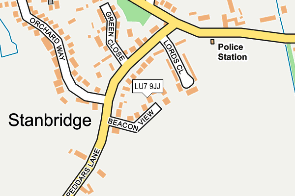 LU7 9JJ map - OS OpenMap – Local (Ordnance Survey)