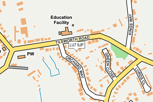 LU7 9JP map - OS OpenMap – Local (Ordnance Survey)