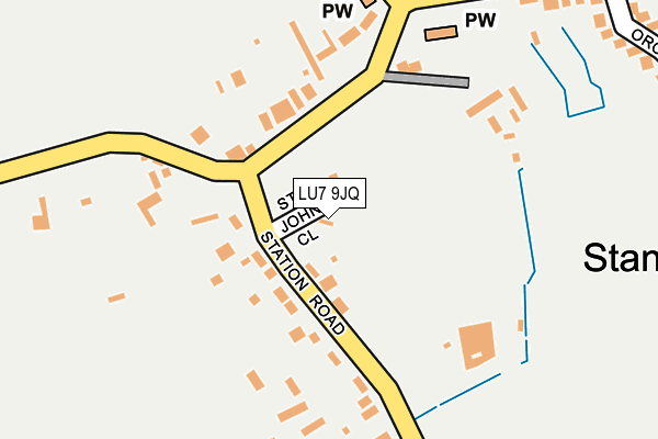 LU7 9JQ map - OS OpenMap – Local (Ordnance Survey)