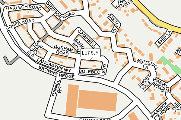 LU7 9JY map - OS OpenMap – Local (Ordnance Survey)