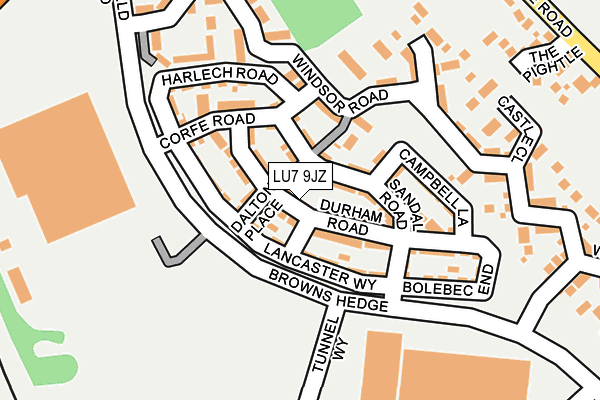 LU7 9JZ map - OS OpenMap – Local (Ordnance Survey)