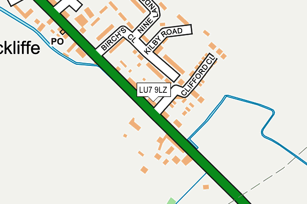 LU7 9LZ map - OS OpenMap – Local (Ordnance Survey)