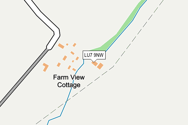 LU7 9NW map - OS OpenMap – Local (Ordnance Survey)