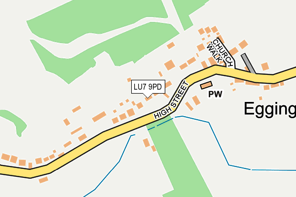 LU7 9PD map - OS OpenMap – Local (Ordnance Survey)