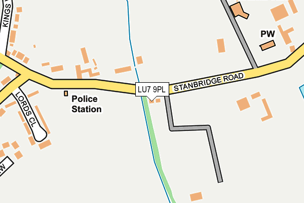 LU7 9PL map - OS OpenMap – Local (Ordnance Survey)