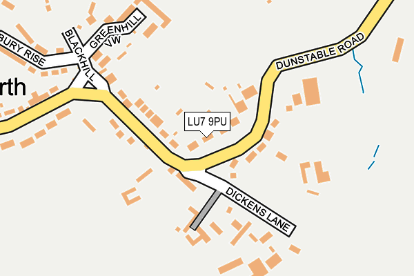 LU7 9PU map - OS OpenMap – Local (Ordnance Survey)