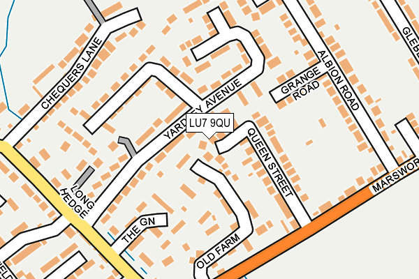 LU7 9QU map - OS OpenMap – Local (Ordnance Survey)