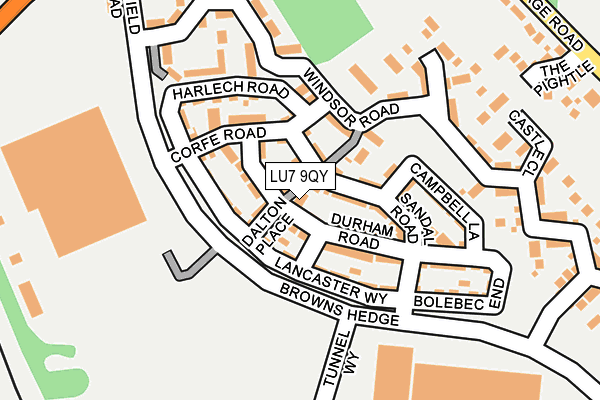 LU7 9QY map - OS OpenMap – Local (Ordnance Survey)