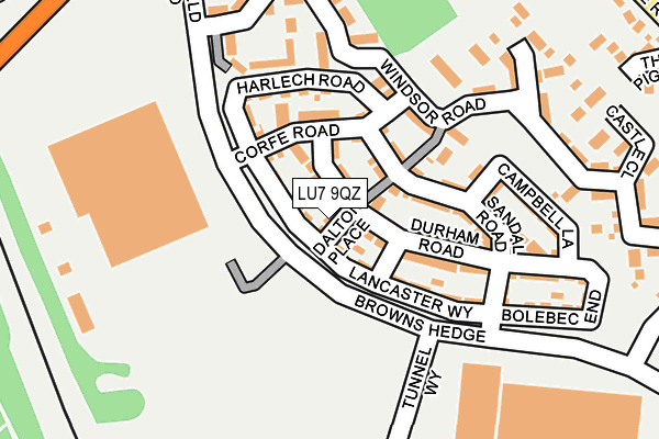 LU7 9QZ map - OS OpenMap – Local (Ordnance Survey)