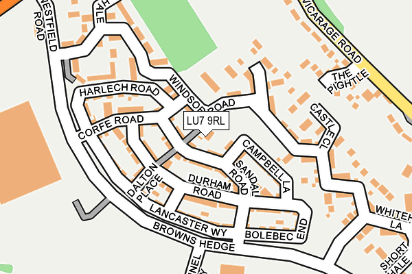 LU7 9RL map - OS OpenMap – Local (Ordnance Survey)