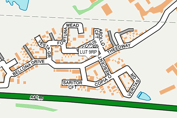 LU7 9RP map - OS OpenMap – Local (Ordnance Survey)