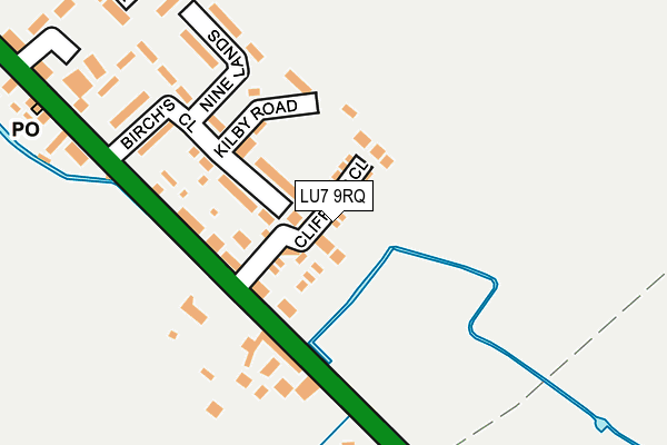 LU7 9RQ map - OS OpenMap – Local (Ordnance Survey)
