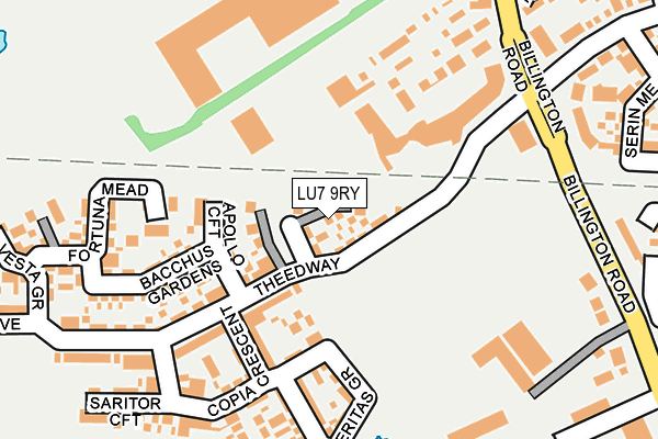 LU7 9RY map - OS OpenMap – Local (Ordnance Survey)