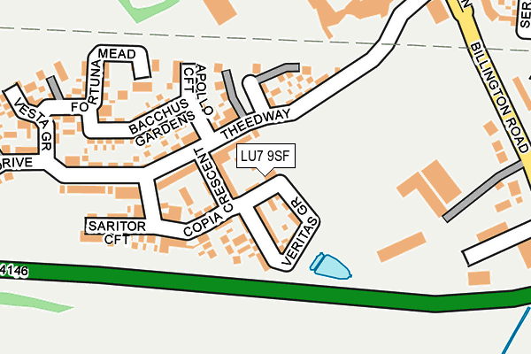 LU7 9SF map - OS OpenMap – Local (Ordnance Survey)