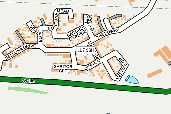 LU7 9SH map - OS OpenMap – Local (Ordnance Survey)