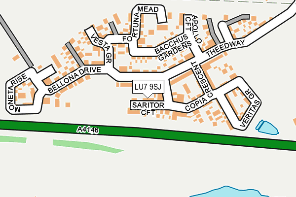 LU7 9SJ map - OS OpenMap – Local (Ordnance Survey)