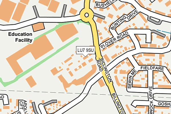 LU7 9SU map - OS OpenMap – Local (Ordnance Survey)