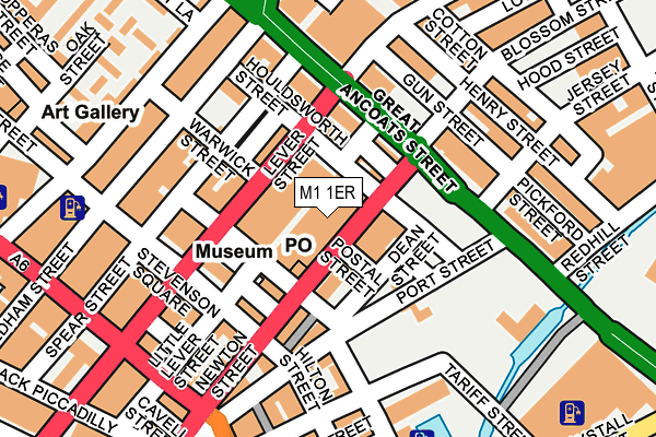 M1 1ER map - OS OpenMap – Local (Ordnance Survey)