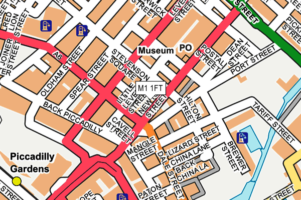 M1 1FT map - OS OpenMap – Local (Ordnance Survey)