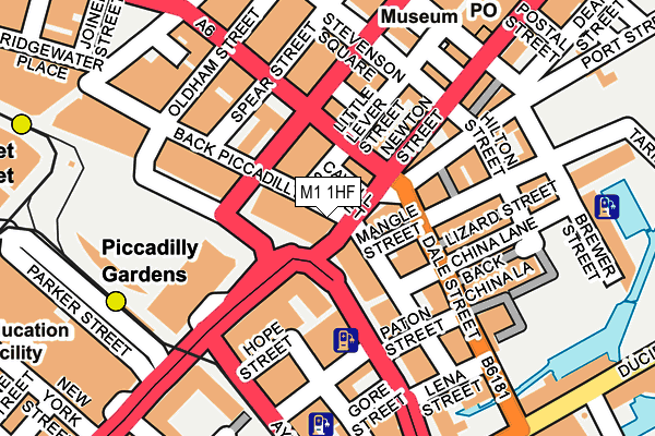 M1 1HF map - OS OpenMap – Local (Ordnance Survey)