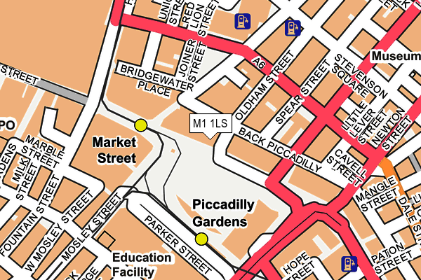 M1 1LS map - OS OpenMap – Local (Ordnance Survey)