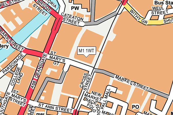 M1 1WT map - OS OpenMap – Local (Ordnance Survey)