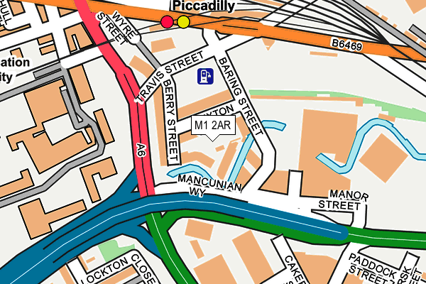 M1 2AR map - OS OpenMap – Local (Ordnance Survey)